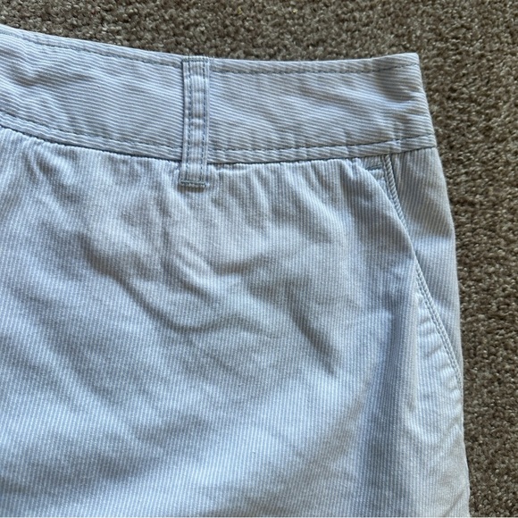 Y2K Merona Blue White Pinstripe Mini Skirt Women's Size 16 Preppy Pastel Spring - Picture 5 of 16